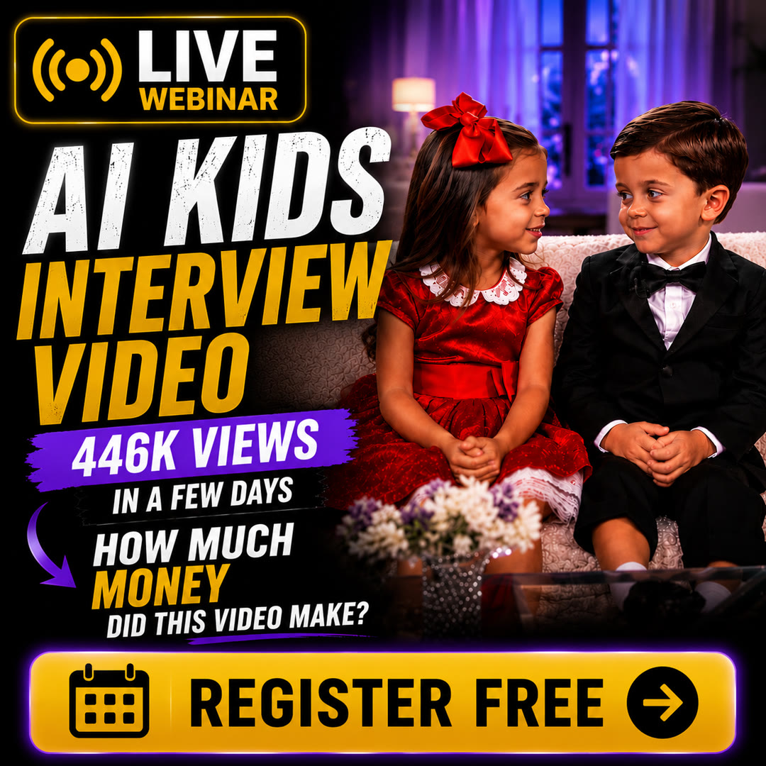 AI Kids Interview — 446K views — register graphic